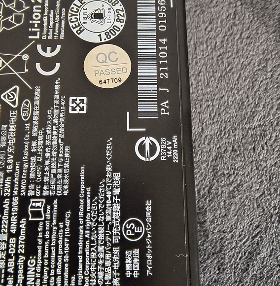 OEM iRobot Roomba vacuum lithium ion battery replacement, e i j7+, series i7 i7+ - Picture 5 of 7